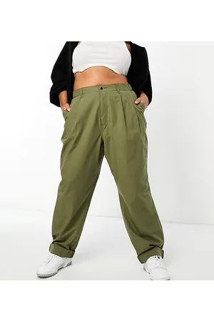 River Island Straight leg cargo trousers in khaki