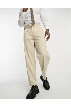 New Look Relaxed fit suit trousers in oatmeal