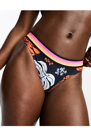 Superdry Vintage co-ord logo bikini brief in hibiscus pop coral