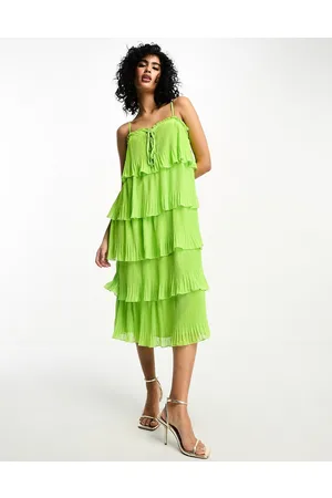 Y.A.S Tiered cami midi dress in