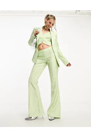 KYÒ The Brand tailored blazer 3-piece co-ord in light pinstripe
