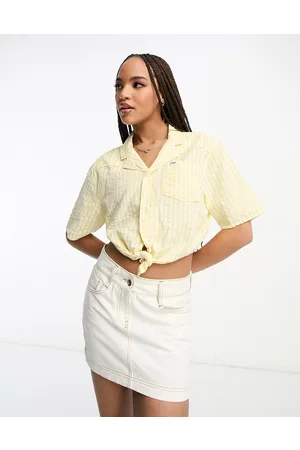 Wrangler Loose fit resort seersucker shirt in gingham