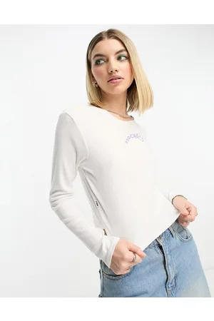 Obey Chloe cropped long sleeve top in