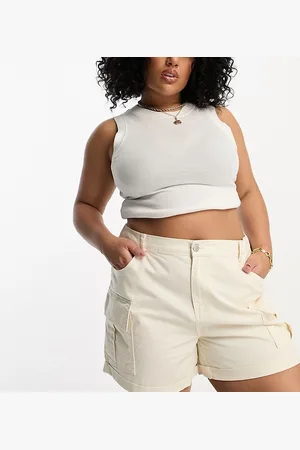 Simply Be Cargo short in ecru