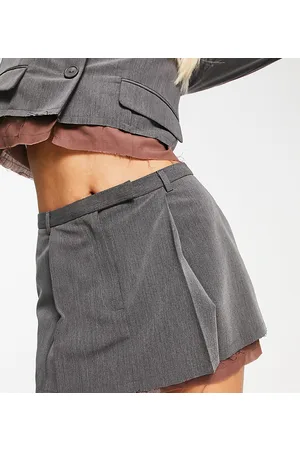 COLLUSION Micro skirt with raw edge detailing in co-ord
