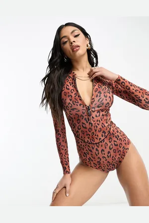 Billabong Salty Dayz surf swimsuit in animal print