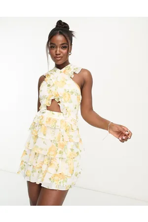 Forever New Cut out waist mini dress in floral