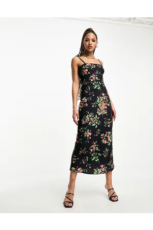 The Frolic Rose print midaxi cami dress in