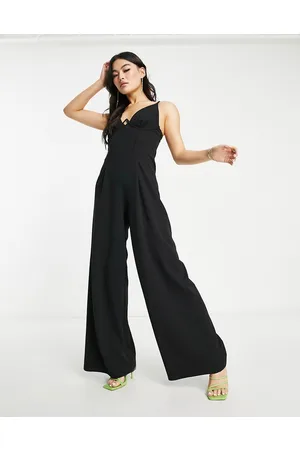 Jaded Rose Cami wide leg jumpsuit with bust detail in