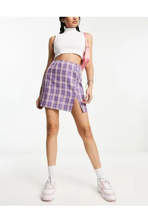 Heartbreak Tailored mini skirt in check