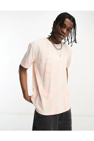 Volcom T-shirt with trippin print in tie dye