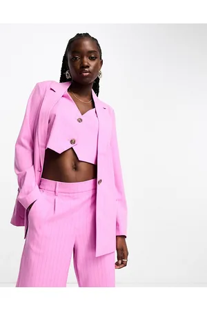 VERO MODA Tailored pinstripe blazer co-ord in
