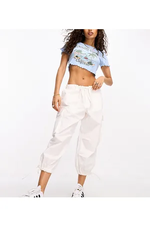 River Island Baggy low rise parachute trousers in