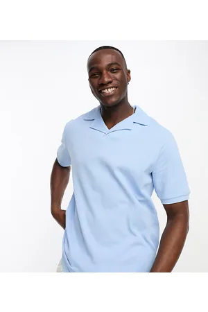 Threadbare Tall waffle revere polo in pale