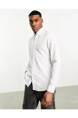 HUGO BOSS Rickert regular fit long sleeve shirt in