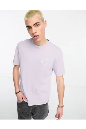 Volcom T-shirt with circle logo in lilac