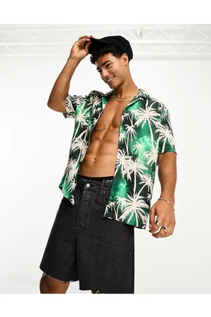 River Island Palm print shirt in