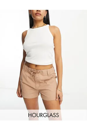 ASOS Hourglass cargo shorts in tan