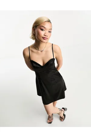 Urban Threads Flippy satin mini dress in