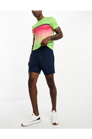Threadbare Fitness tennis t-shirt & short set in neon & pink