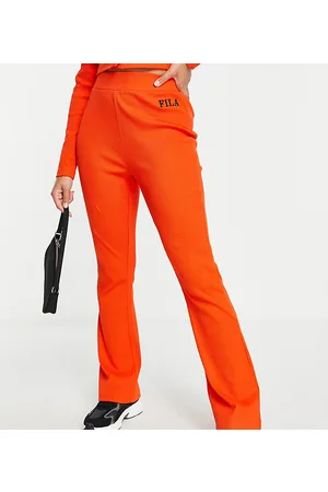 Fila Ribbed flares with logo in