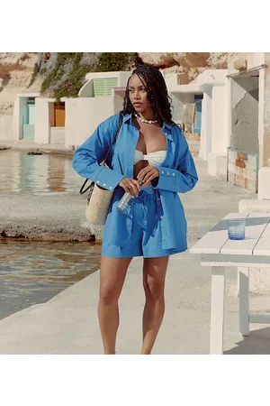 4th & Reckless X Loz Vassallo alice beach shirt co-ord in denim
