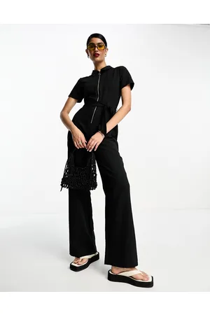 Miss Selfridge Belted soft utility jumpsuit in