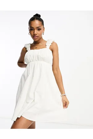 Abercrombie & Fitch Puff strap babydoll dress in