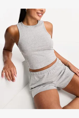 ASOS Mix & match cotton pyjama short in marl