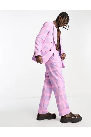 Viggo Isco check suit trousers in