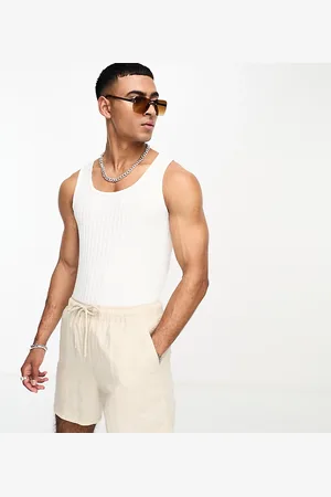 Labelrail X Stan & Tom pointelle square neck fitted vest in