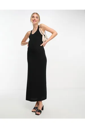 Miss Selfridge Racer back tank midi dress in