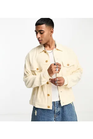 Labelrail X Stan & Tom lightweight linen shacket in ecru