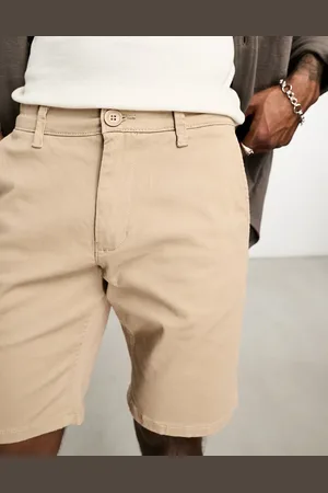 Only & Sons Slim fit chino short in beige
