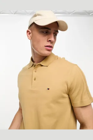 Tommy Hilfiger Regular fit interlock sleeve polo in beige