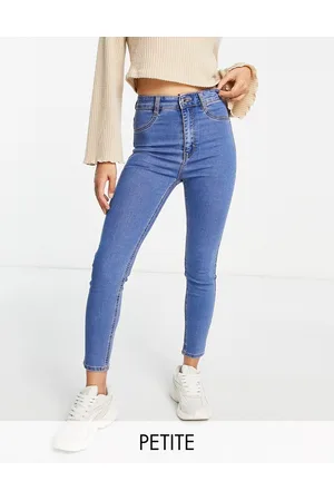 Pull&Bear Petite super skinny high waisted jeans in medium
