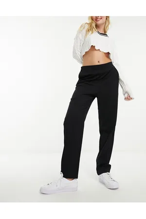 Monki Pull on slim leg tailored trousers in