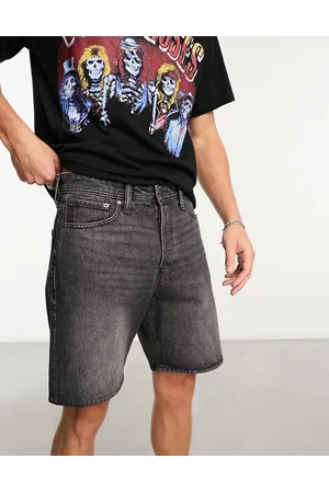 JACK & JONES Intelligence loose fit denim short in wash