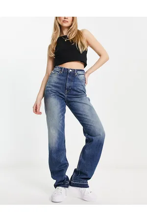 Weekday Rowe extra high waist straight leg jeans in vintage