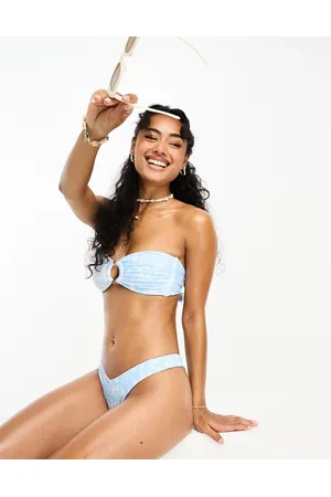 Kulani Kinis X Hannah Meloche & Ava Jules bandeau bikini top in light