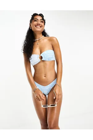 Kulani Kinis X Hannah Meloche & Ava Jules Y cheeky bikini bottom in light