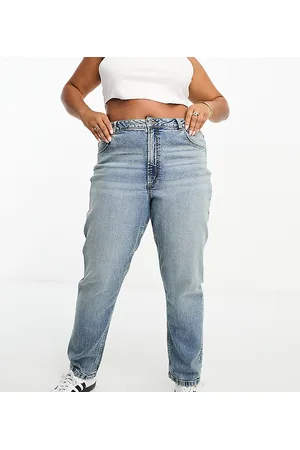 ASOS ASOS DESIGN Curve slim mom jeans in mid