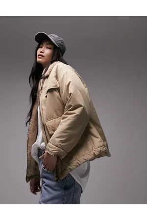 Topshop Trucker jacket in sand