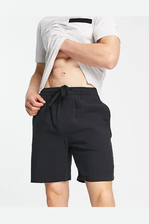 Pull&Bear Elasticated textured shorts in