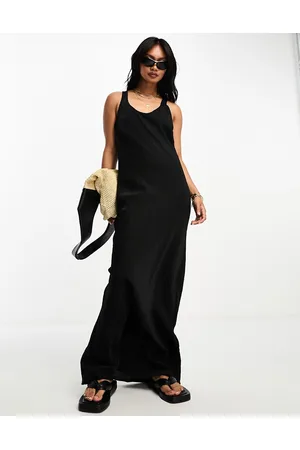 River Island Satin maxi dress in