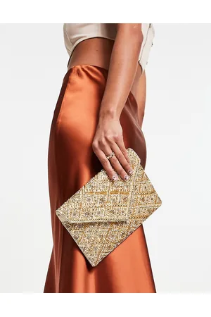 True Decadence Beaded envelope clutch bag in