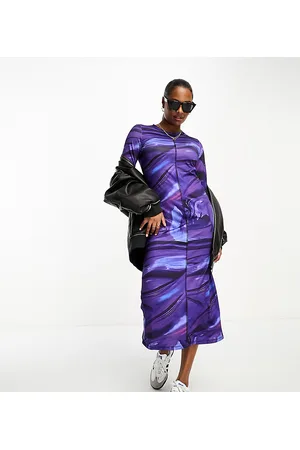VERO MODA Abstract jersey bodycon midi dress in