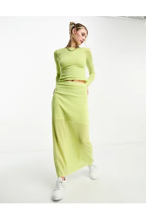 COLLUSION Knit column maxi skirt in