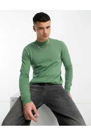 Threadbare Cotton crew neck jumper in wavellite