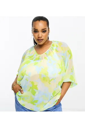 River Island Cross neck blouse in print